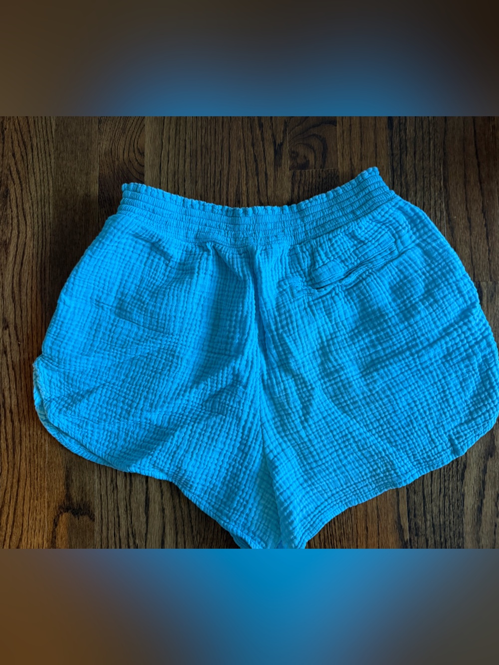 Aerie Gauzy High Waisted Short Size Medium Sky Blue Color - Picture 2 of 6